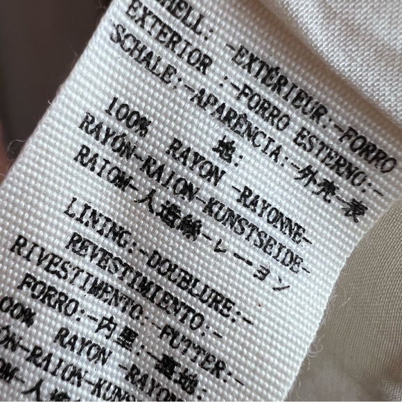 Free People LA Nights Smocked Mini Skirt Neutral Combo Size M - Picture 9 of 12